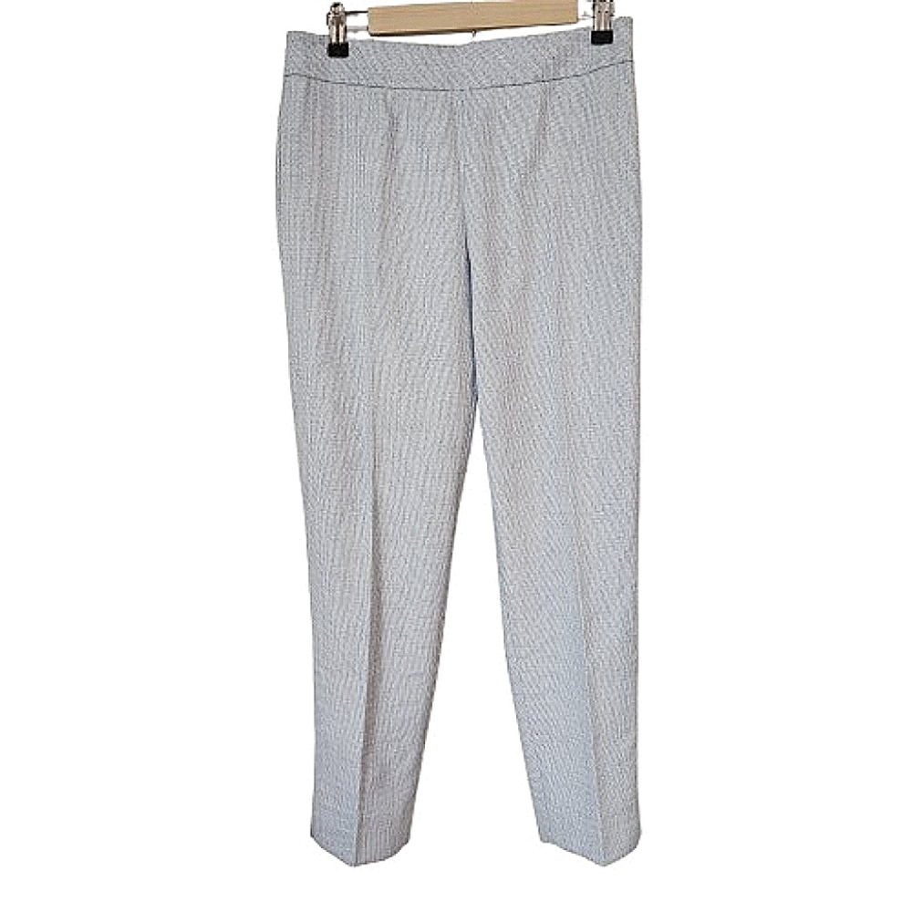Talbots Blue Tweedy Tapered Leg Ankle Pants, Size 4